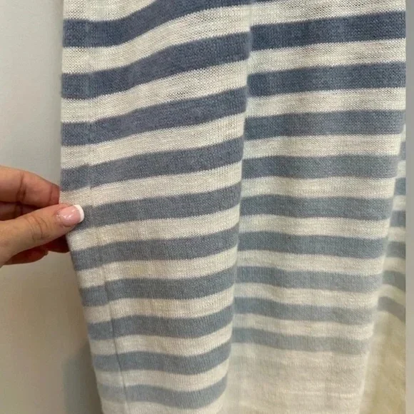 Lane Bryant | Women's Ombre Blue Maxi Skirt Pull-On Striped Long Knit Size 18/20 - Picture 4 of 5